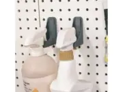 Spray bottle holder for pegboard ( 4 Pack) Black