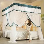 Bed Canopy Mosquito Net for 1.5m/5ft Bed, High Density Mesh Bed Curtain, Bedroom Decor Luxury Bed Canopy (Color : Style 2, Size : 150x200x200cm)