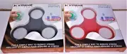 Xtreme Tech LED Fidget Spinners (2) Black & Red - Reduce Stress & Anxiety - New
