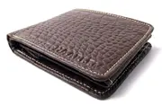HAARLEM Men KUZE 29401 Leather Wallet Brown