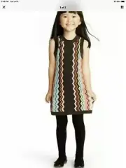 Missoni for Target Girls Sweater Dress Size 12 Month Zig Zag Knit Sleeveless New
