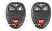 2 New Oem Keyless Entry Remote Fobs For GM 4 Button Oem Genuine Pair