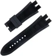 [KAVJU] Fit For Roger Dubuis Strap For EXCALIBUR Series 28mm Nubuck Leather Belt Silicone Watch Band Accessories