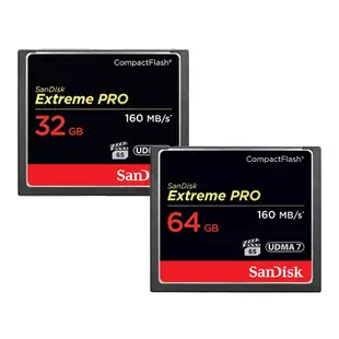 SanDisk 64G 32G EXTREME PRO CF 記憶卡 讀160M 寫150M COMPACTFLASH