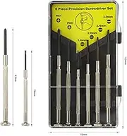 6Pcs Mini Screwdriver Set, with 6 Different Screwdrivers, Perfect for Glasses, Watches, Remotes and Computers