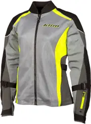 Klim Avalon, textile jacket women , color: Light Grey/Grey/Black/Neon-Yellow , size: L
