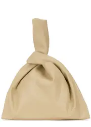 Nanushka Jen Sand Faux Leather top Handle bag - Beige ONE SIZE