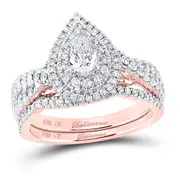1CT-Diamond 1/3CT-CPE BELLISIMO BRIDAL SET CERTIFIED