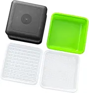 yuksok Peanut Sprout Box, Planting Pot, Vegetable Planter Reusable, Growing Tray for Indoor Kitchen Home, 4pcs