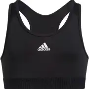NWT Adidas Girls Black Aeroready Techfit Sports Bra, Size L (14)