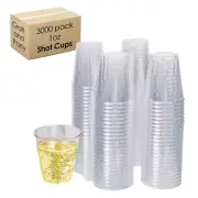 Craft And Party 1oz 3000 pcs Premium Clear Shot Glasses. Disposable Clear Cup...