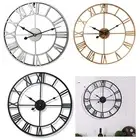 Lively Up Your Space Stylish 47CM Roman Numeral Wall Clock Made of Metal