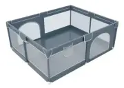 Fraser Country Collapsible Folding Mesh Baby Play Pen - 150cm x 180cm (Grey)