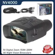 Night Vision Goggles NV4000 4K HD Infrared Night Vision Binoculars for Hunting