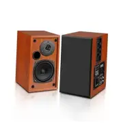 Powered Bluetooth Bookshelf Speakers, 60W Record Player 4 inches woofer-BT