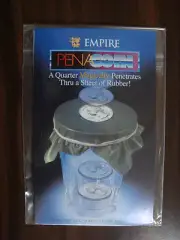 MAGIC PENA COIN PENETRATION TRICK BY EMPIRE CLOSE UP ILLUSION GIMMICK HOBBY TOY