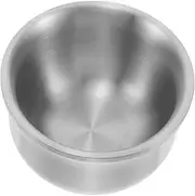 Stainless Steel Shaving Bowl Portable Shaving Soap Holder Cleansing Cup for Home Barber Shop Use Multipurpose Grooming Tool Elegant Grey