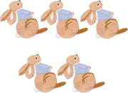 Hohopeti 5Pcs Cute Bunny Embroidered Iron Patches for Clothing DIY Decorative Clothing Repair Patches for Personal Use Fashionable Costume Accessories Sewing