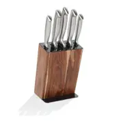 Stanley Rogers Acacia Black 6 Piece Knife Block Set 6pc - 41410