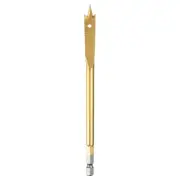 Spade Drill Bit 3/8" Paddle Flat Bits Wood Hole Cutter Gold Tone