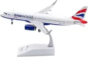 Pre-Built Model Aircraft 1/200 Scale Miniature Model Collectible Airplane for British Airways A320 G-EUYR Oneworld Metal Aircraft Miniature Airplane Model