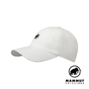 【Mammut 長毛象】Baseball Cap Mammut 經典棒球帽 白色PRT1 #1191-00051