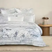 Sheridan Soreno Quilt Cover in Mirage Blue Size: Super King Cotton