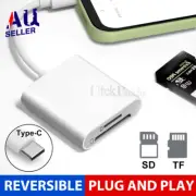 USB-C To SD Card Reader Adapter For iPad Macbook iPhone 15 16 Samsung S25 S24 FE
