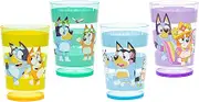 Zak Designs Bluey Nesting Tumbler Set Includes Durable Plastic Cups with Variety Artwork, Fun Drinkware is Perfect for Kids (14.5 oz, 4-Pack, Non-BPA)
