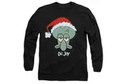 SpongeBob SquarePants Unisex Adult Joy Squidward Christmas T-Shirt (Black) - UTTV10542