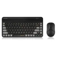 在飛比找Yahoo!奇摩拍賣優惠-鍵盤 雙飛燕FBK30鍵盤鼠標套裝小型筆記本平板電腦iPad