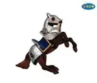 Papo 39247 Armored Horse Blue Knight Mount Toy Figurine