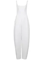 Stella Mccartney Wide-leg Corset Jumpsuit - White 40 (UK8 / S)
