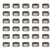 Cord Stopper Ends, 30 Pack Zinc Alloy Cord Rope Fastener for Bags, Silver Tone