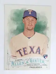 2016 Topps Allen & Ginter Jumbo 5x7 Andrew Faulkner Rangers RC 290 #’d 09/49