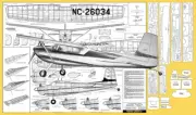 Berkeley Model Airplane Plans (UC/FF/RP): Cessna 180 36" 1/12 Scale .035-.099