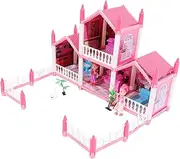 Castle Model DIY for Fun Miniature Dollhouse with Light Effects Easy Assembly Creative Activity for