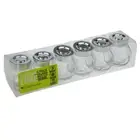 Spice Mini Glass Jars Silver Lid Bottle Jam Storage Herb Container Jar 50ml