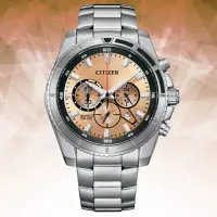 在飛比找momo購物網優惠-【CITIZEN 星辰】Chronograph 三眼不鏽鋼碼