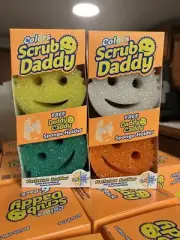 Scrub Daddy Colors 6 Pack + 1 Daddy Caddy Sponge Holder X2 (12 Sponge Total)