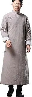 [CORETIC] Men's Fall Winter Chinese Traditional Kungfu Tai Chi Cotton Quilted Martial Arts Uniforms Long Coat