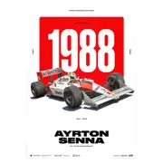 McLaren Ayrton Senna MP4/4 - 30 Years of Legacy - Limited Edition Poster