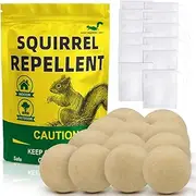 CONKAT Squirrel Repellent Outdoor,Chipmunk Repellent Outdoor, Squirrel Repellent for Garden, Mint Squirrel Deterrent for Plants, Natural Squirrel Repellent for Attic and Car-12P