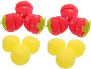 SAFIGLE 12pcs Sponge Hair Rollers Adorable Diy Hair Styling Curlers for Bangs Sleep Gentle Comfortable