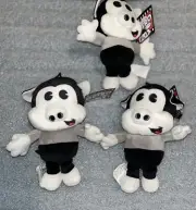Fiesta Retro Series Cecil Pig Plush Black White Gray 2018 6.5 Inches Lot of 3