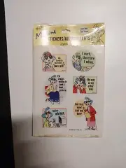 Vintage HALLMARK MAXINE STICKERS 4-sheets NEW & SEALED