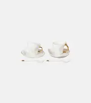 [Seletti] Seletti Meltdown set of 2 espresso cups, saucers, and spoons by Jordanluca