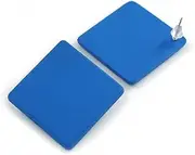 [Avalaya] 30mm TallBlue Acrylic Square Stud Earrings for Women in Matt Finish, One Size, Plastic