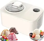 Soft Serve Ice Cream Machine, 1200ml Kids Ice Cream Maker with 3 Modes, LCD Display+Easy to Clean, Frozen Yogurt Machine for Sorbet, Milkshakes, Homemade Icecream Maker Machine