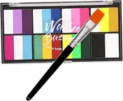 Face Body Paint Set 8 Assorted Colors Brush Quick Drying Non-toxic for Festivals and Events